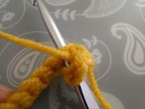 hook into second stitch of the row hook into second stitch of the row