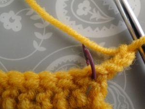 top of row and 1st stitch marked top of row and 1st stitch marked