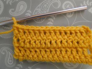 even rows of double crochet even rows of double crochet
