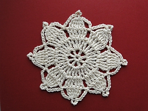 Flower with 5 ch picots