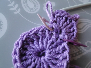 first petal crocheted