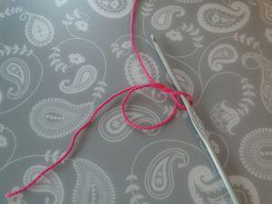 a crochet magic ring and my hook