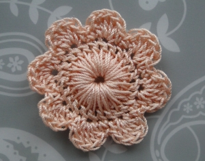 Petal edging around flower Petal edging around flower