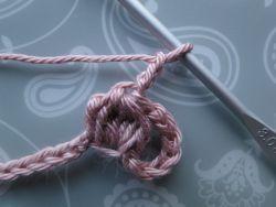 3 ch worked after stitch 3 ch worked after stitch