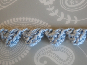 baby blue braid with larger stitiches baby blue braid with larger stitiches