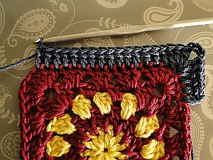 Working along the edge.