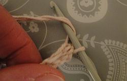 two tail ends around hook