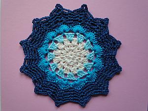 Blue zig zag edging Blue zig zag edging