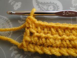 2nd finished row 2nd finished row