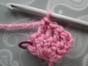 Working into the end of the row. Working into the end of the row.