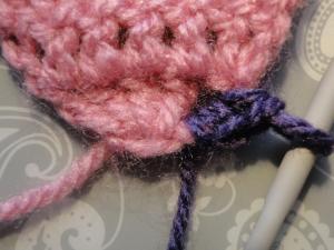 Beginning crochet shell edging Beginning crochet shell edging