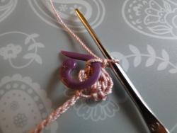 back loop of ch 1 back loop of ch 1