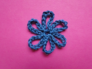dark blue loopy loop flower dark blue loopy loop flower