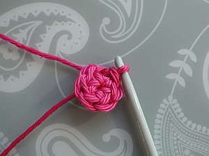 First round crocheted