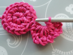 Petal done, yet to be attached to circle