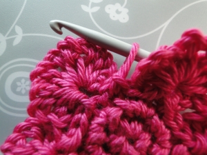 Final slip stitch made