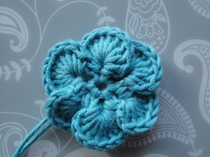 The flattened flower