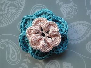 Baby blue and pastel orange