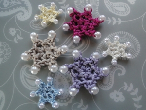 pearly picot crochet star
