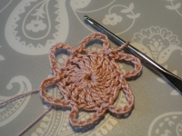 six 7 chain loops completed six 7 chain loops completed