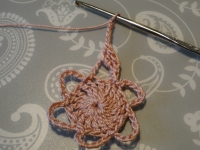 working a 5 chain picot working a 5 chain picot