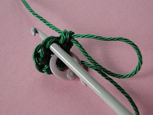 Hook into next stitch Hook into next stitch