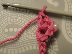 bracelet made with larger stitches bracelet made with larger stitches