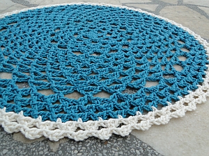 Angled shot of rep doily Angled shot of rep doily