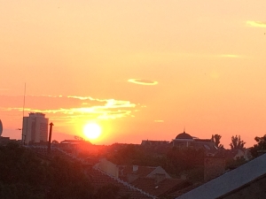 sunset in Sofia
