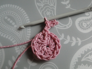 Starting the first ruffle