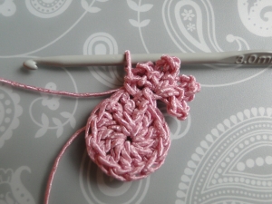 First ruffle completed.