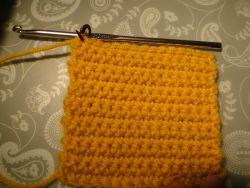 A square made of single crochet