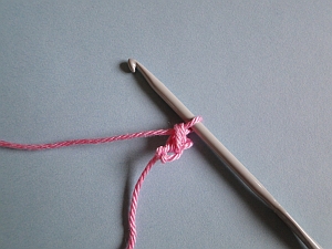 two chain, single crochet second from hook