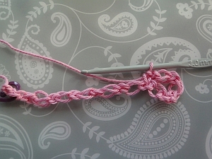 Stitch following the turn