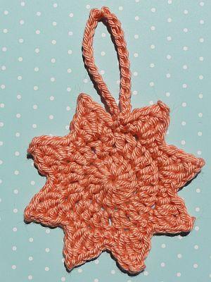 crochet sun decoration