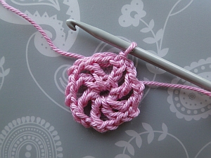 First round of stitches joined First round of stitches joined