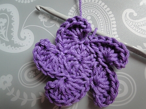 Fifth petal finished Fifth petal finished